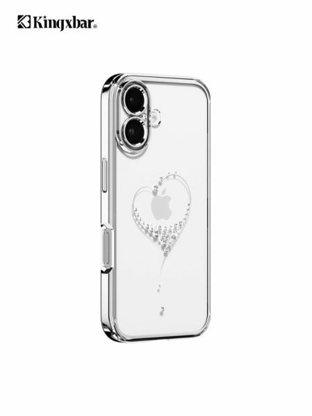 Kingxbar для iPhone 16 Pro Max чехол Dreamland (with Austrian Crystals) Silver