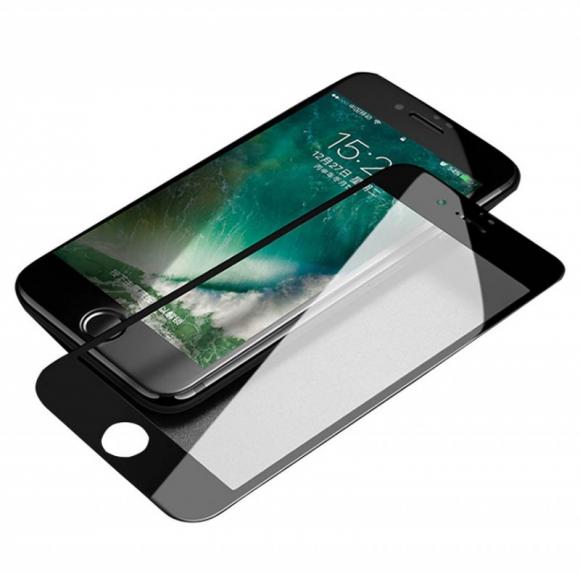 Стекло защитное Apple iPhone 6 "4D"  100% стекло на всю поверхность,черное
